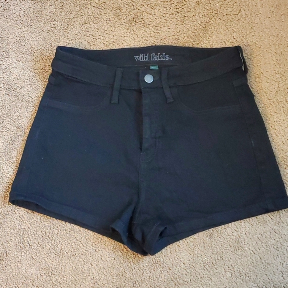 Wild Fable High Rise Black Jean Short 10/ 30R